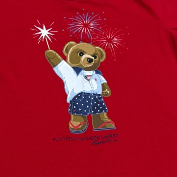 Polo Ralph Lauren Fourth of July Big Boys Big Pony Logo Jersey T-Shirt Size 2T - Picture 3 of 7